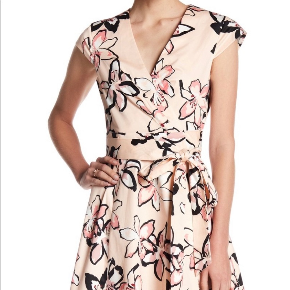 'Tiger Lily' Print Wrap Dress
